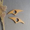 3 Bagues De Lecture En Bois KIRZAX – Motif Floral – 8x3 Cm – Marque-page Pratique, Maintien Pages – Cadeau Lecteur - 9